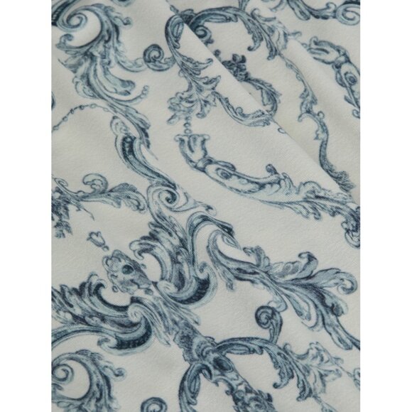 L’AGENCE Silk Toile T Shirt Blue White XS New With Tags - Picture 4 of 15